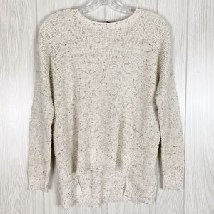 Eileen Fisher | Organic Cotton Speckle Crew Neck Sweater Size XXSmall